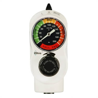 OHIO MEDICAL MRI COMPATIBLE VACUUM REGULATORS.
