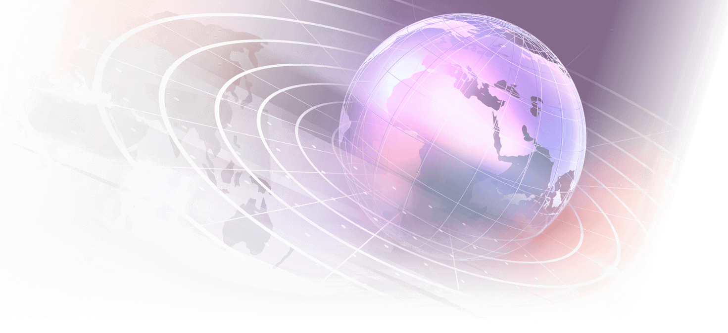 Globe with world map